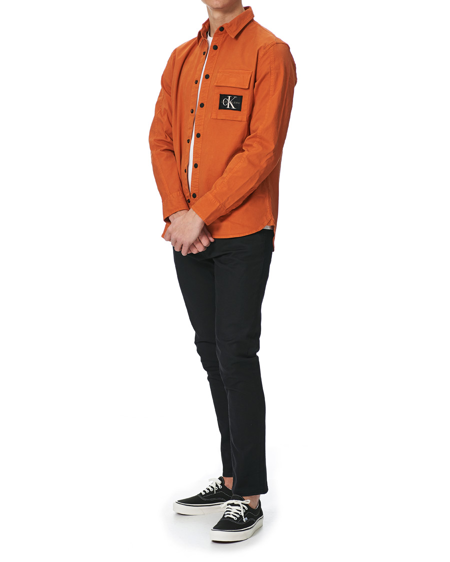 Homme | Chemises | Calvin Klein Jeans | Garment Dyed Shirt Rusty Orange