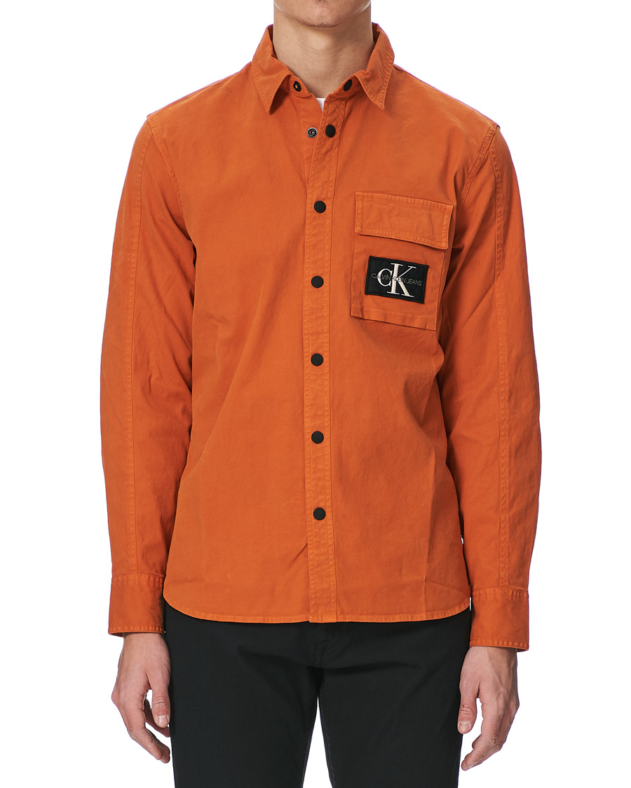 Homme | Chemises | Calvin Klein Jeans | Garment Dyed Shirt Rusty Orange