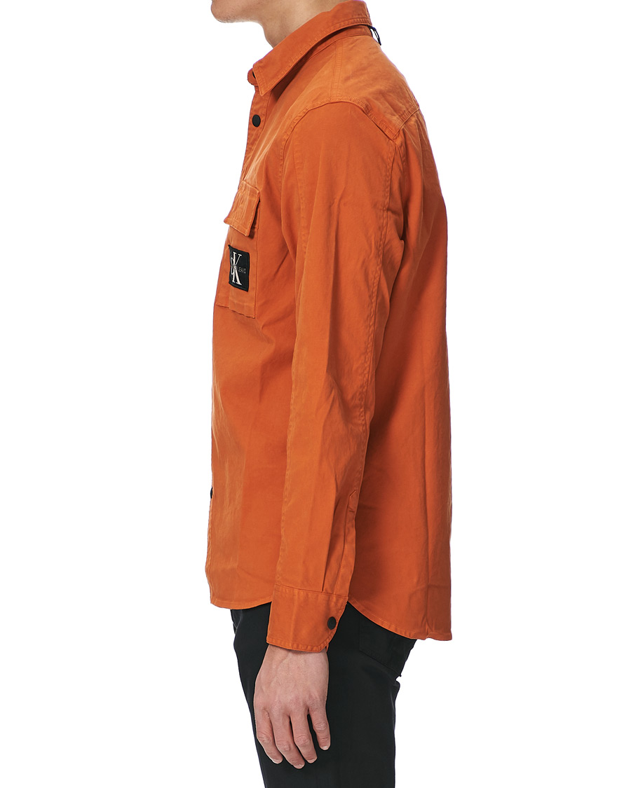 Homme | Chemises | Calvin Klein Jeans | Garment Dyed Shirt Rusty Orange