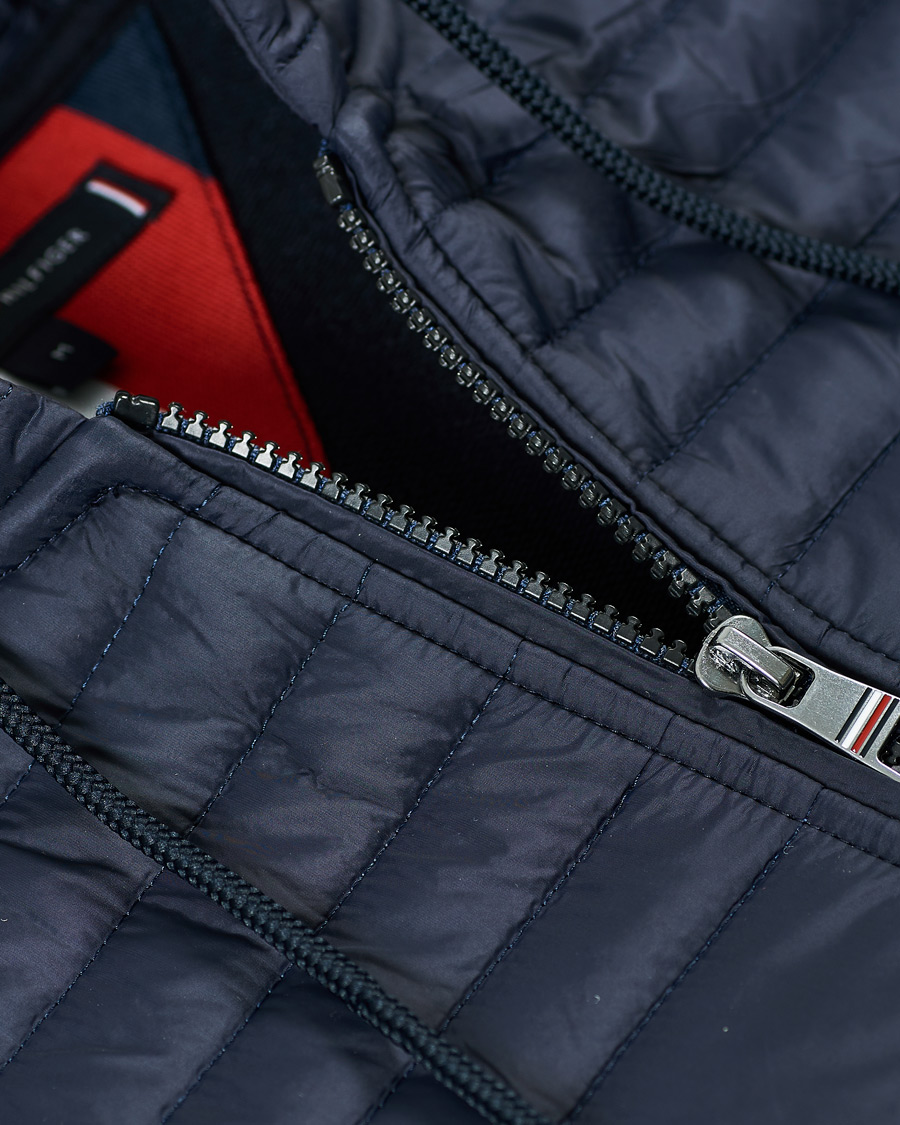 Homme | Manteaux Et Vestes | Tommy Hilfiger | Jacquard Mixed Media Zip Hoodie Desert Sky