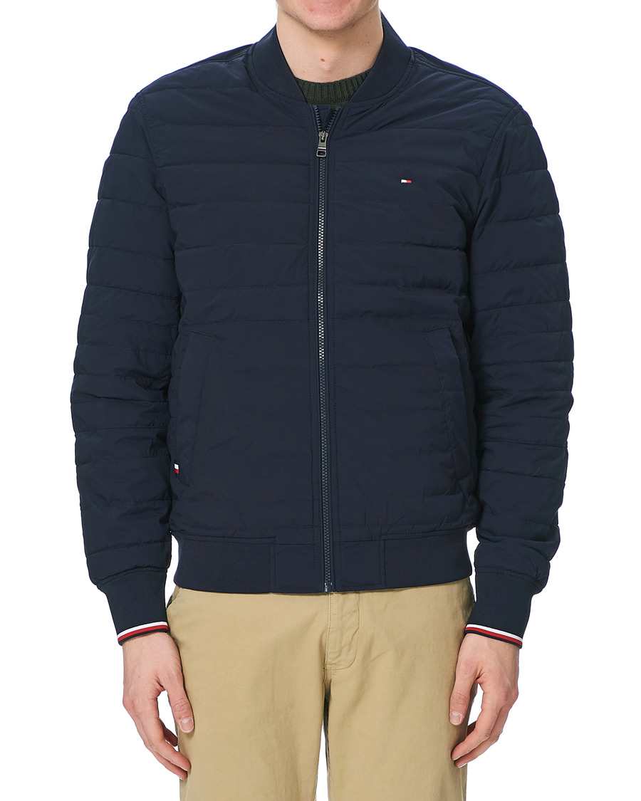 Homme | Manteaux Et Vestes | Tommy Hilfiger | Flex Padded Bomber Jacket Desert Sky