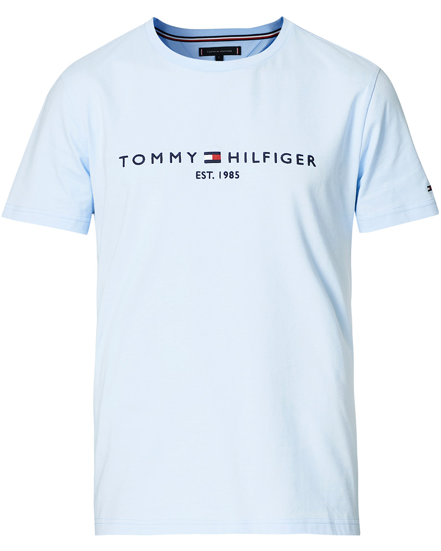 Homme | T-shirts | Tommy Hilfiger | Logo Crew Neck Tee Sweet Blue