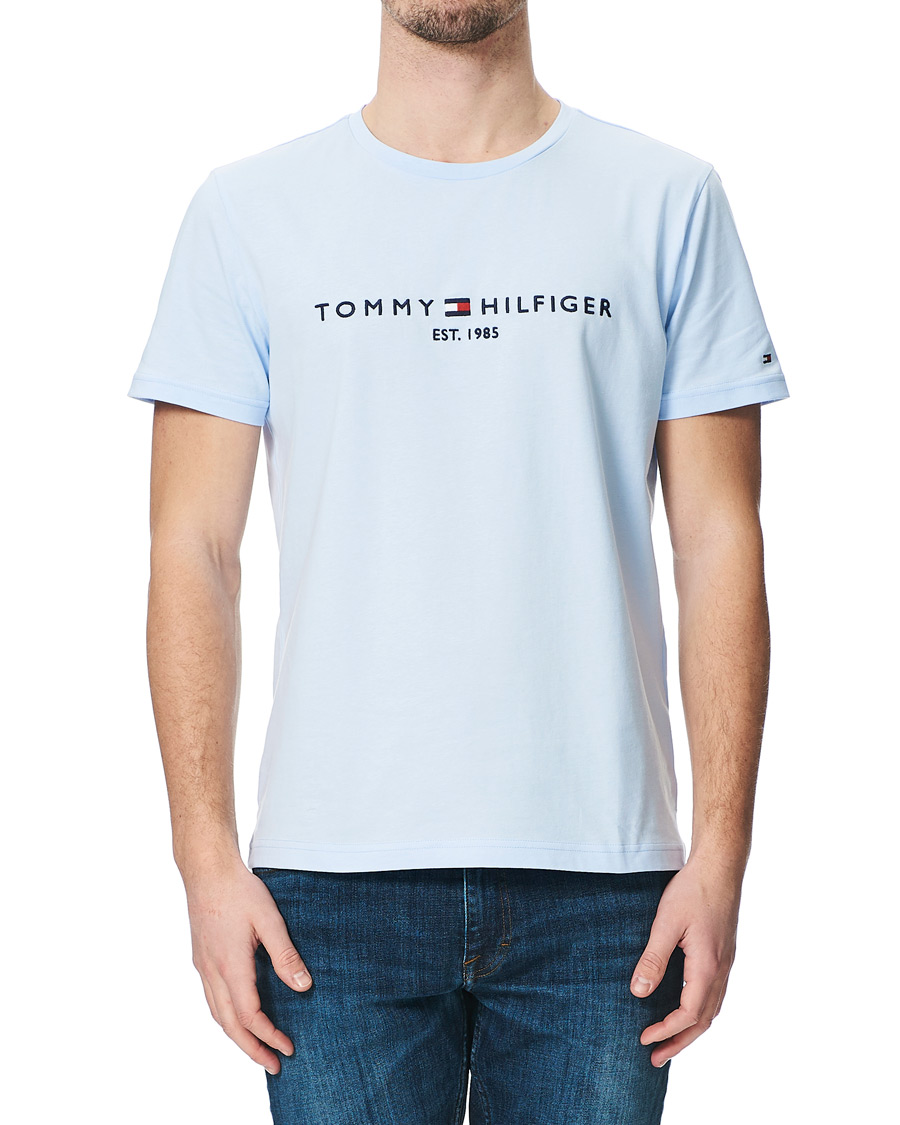 Homme | T-shirts | Tommy Hilfiger | Logo Crew Neck Tee Sweet Blue