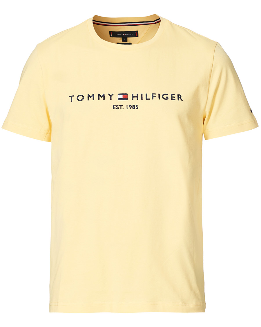 Homme | T-shirts | Tommy Hilfiger | Logo Crew Neck Tee Delicate Yellow