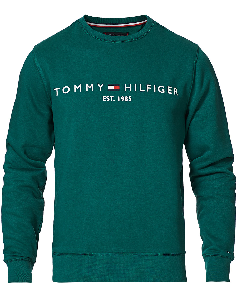 Homme | Pulls Et Tricots | Tommy Hilfiger | Logo Crew Neck Sweatshirt Rural Green