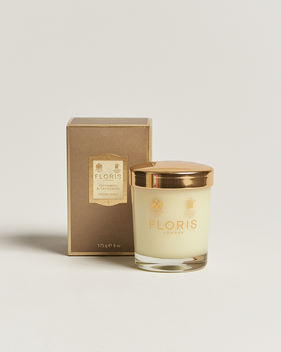 Homme | Bougies Parfumées | Floris London | Scented Candle Cinnamon & Tangerine 175g