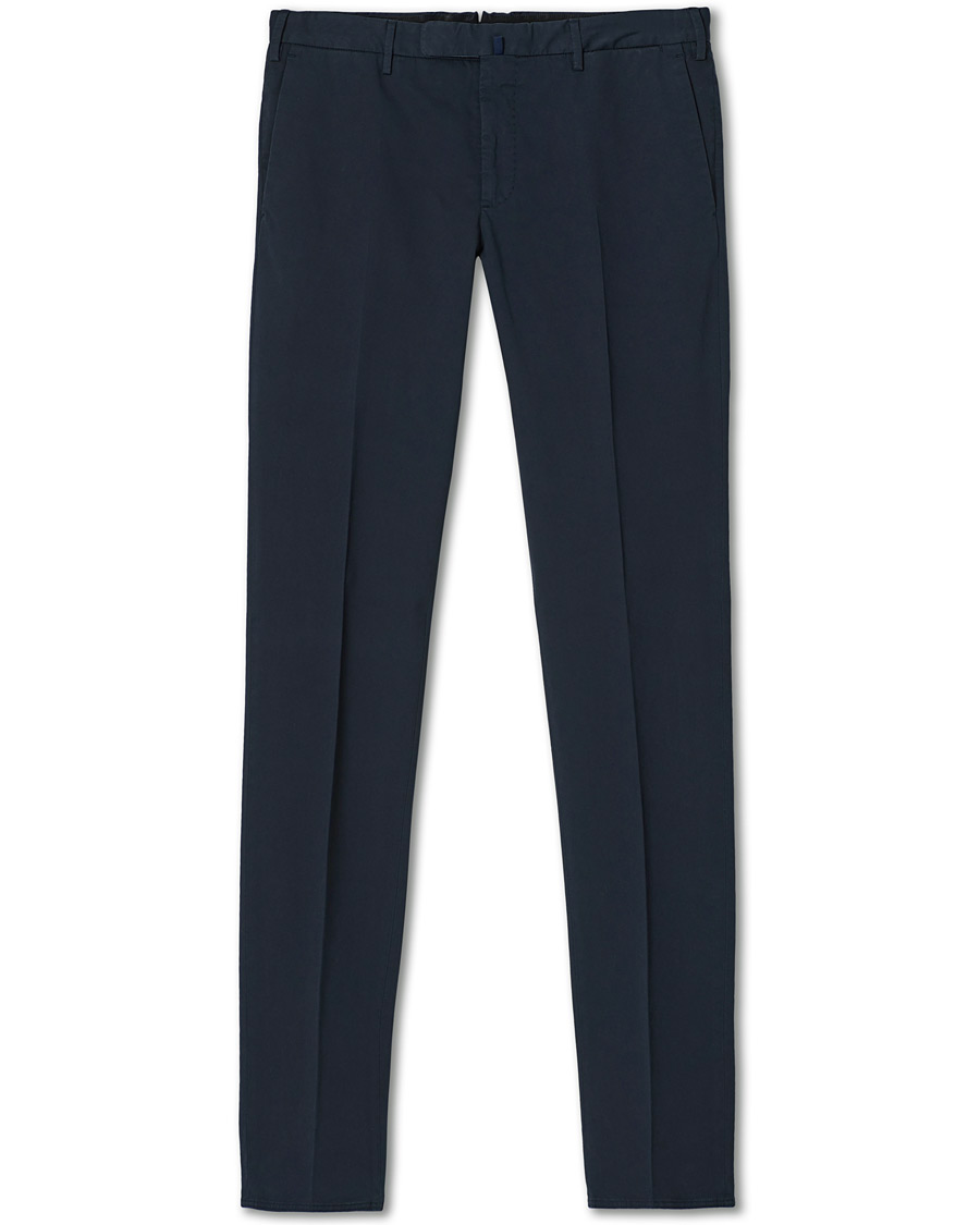 Homme | Pantalons | Incotex | Slim Fit Stretch Chinos Navy
