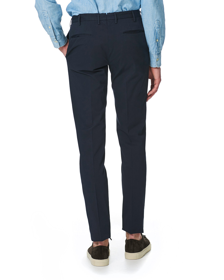 Homme | Pantalons | Incotex | Slim Fit Stretch Chinos Navy