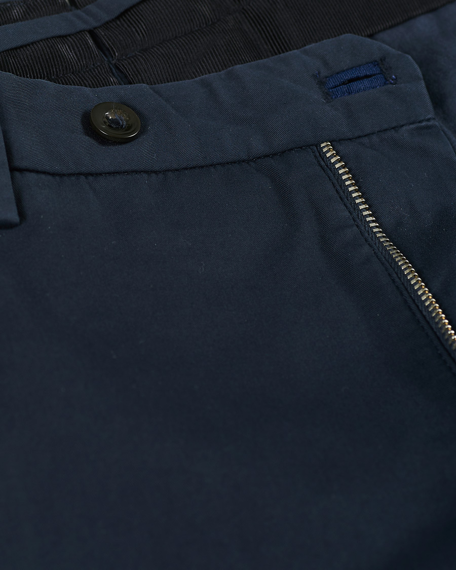 Homme | Pantalons | Incotex | Slim Fit Stretch Chinos Navy