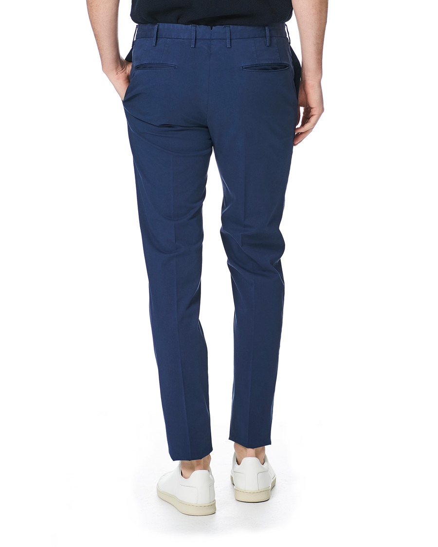Heren | Broeken | Incotex | Slim Fit Stretch Chinos Royal Blue
