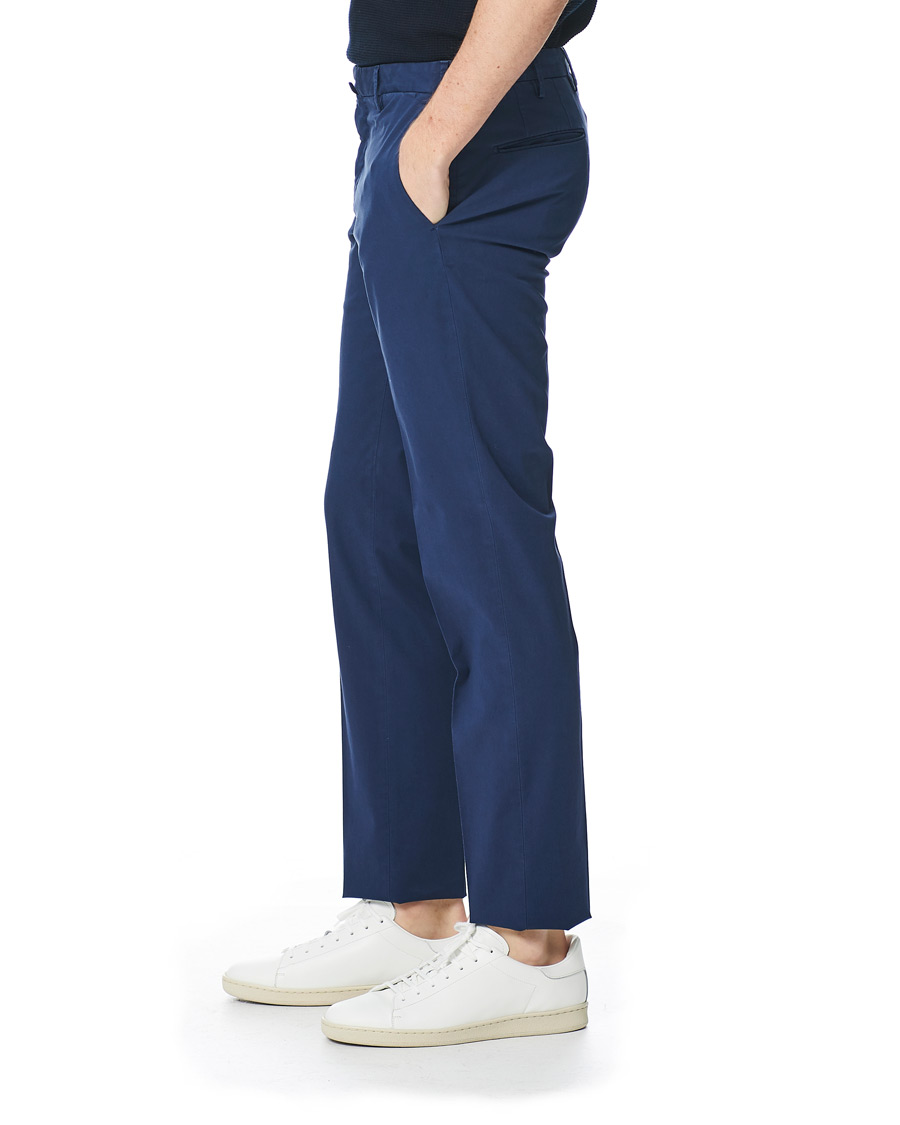Heren | Broeken | Incotex | Slim Fit Stretch Chinos Royal Blue