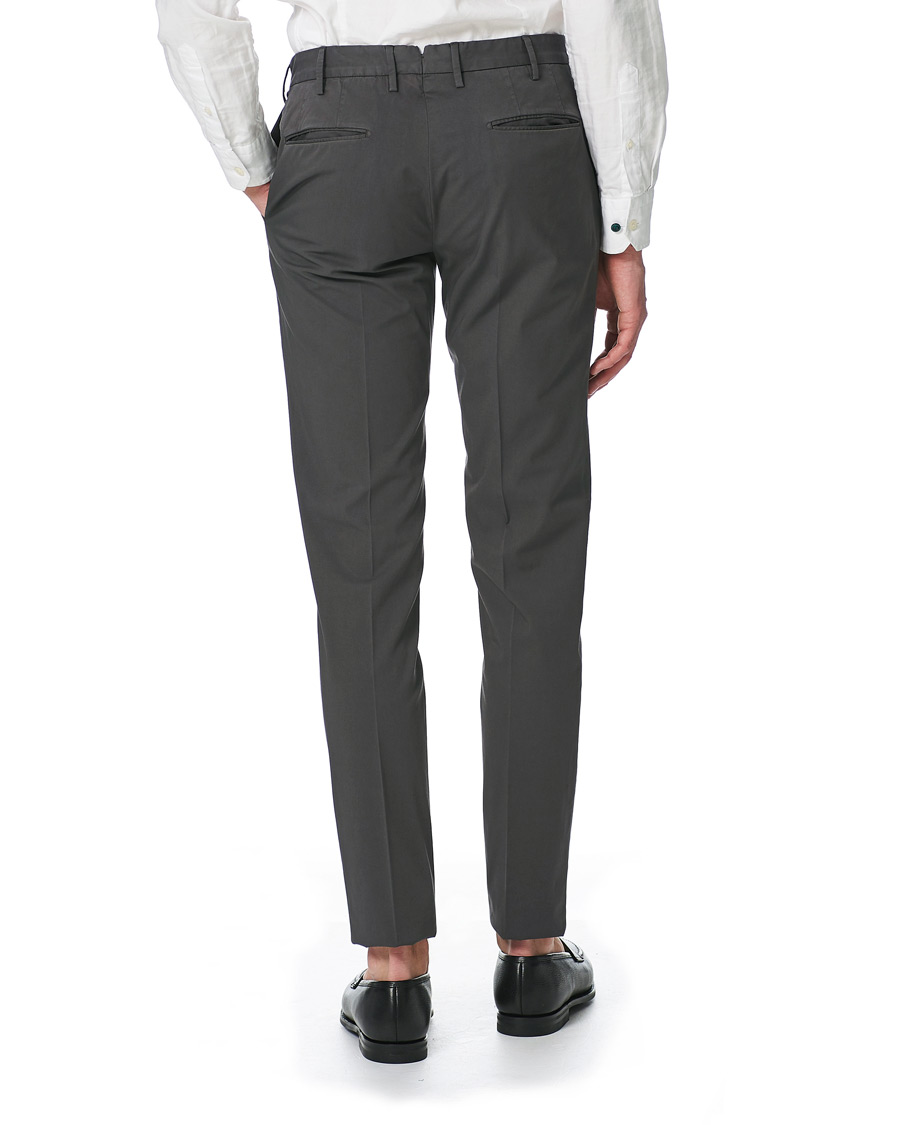 Heren | Broeken | Incotex | Slim Fit Stretch Chinos Dark Grey