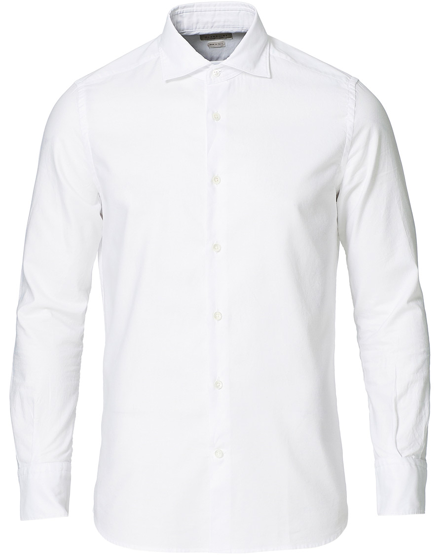 Heren | Overhemden | Glanshirt | Slim Fit Oxford Shirt White