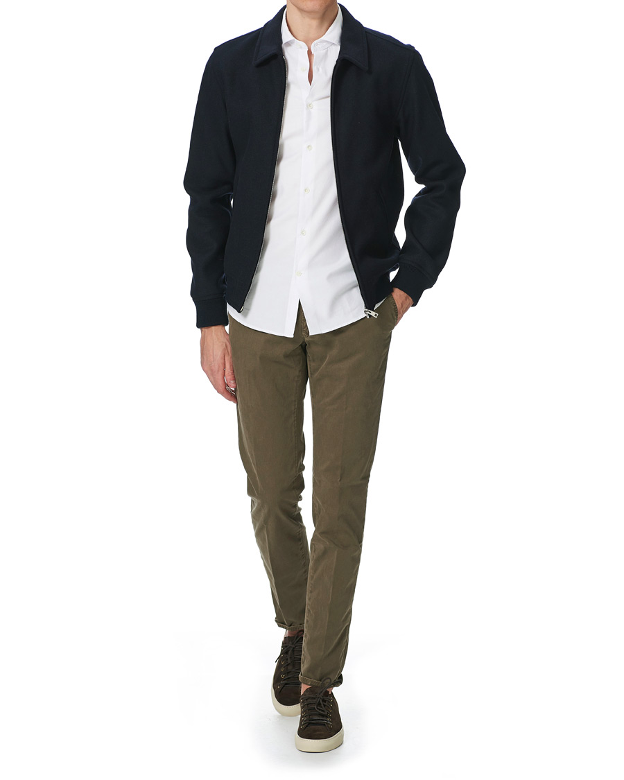 Heren | Overhemden | Glanshirt | Slim Fit Oxford Shirt White