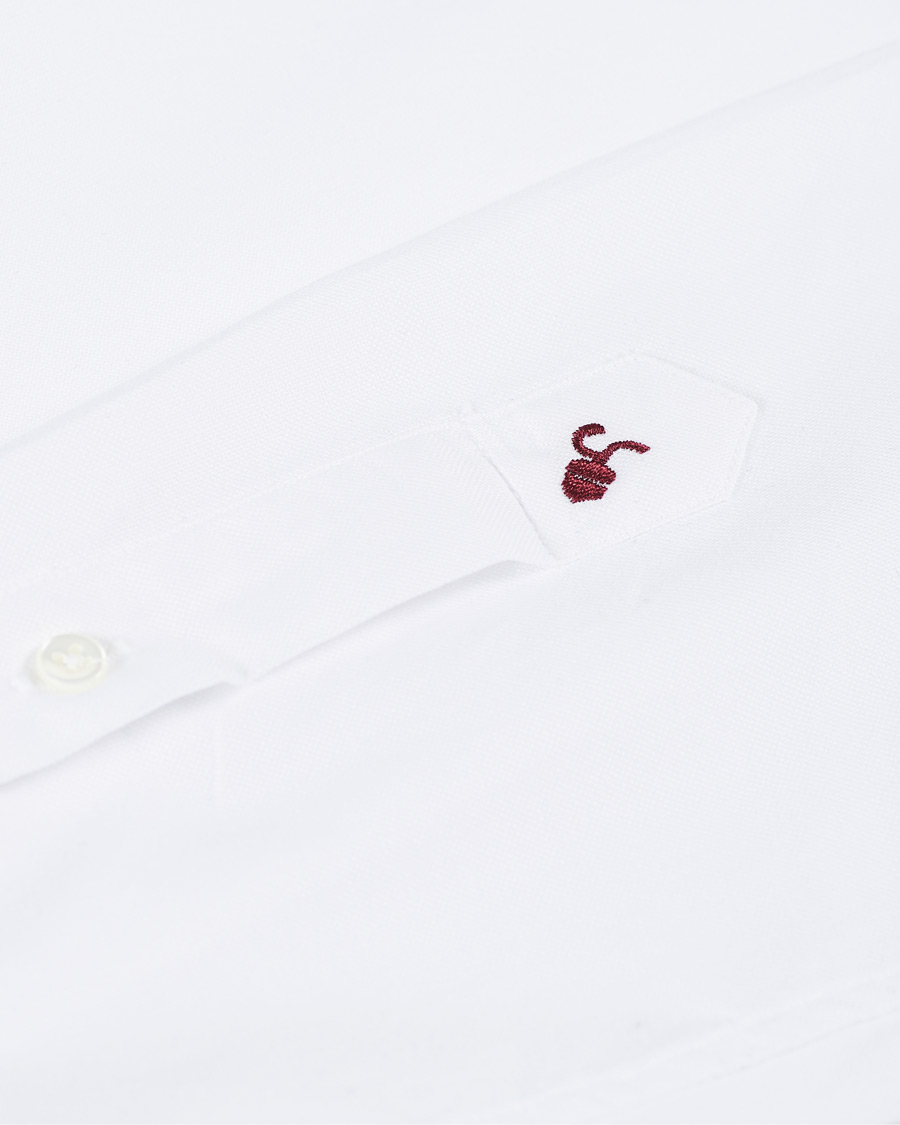 Heren | Overhemden | Glanshirt | Slim Fit Oxford Shirt White