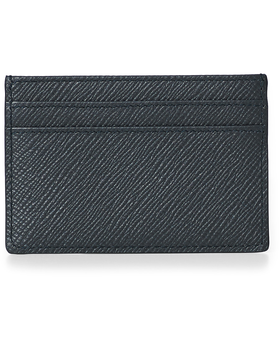 Homme | Smythson Panama Flat Card Holder Navy | Smythson | Panama Flat Card Holder Navy