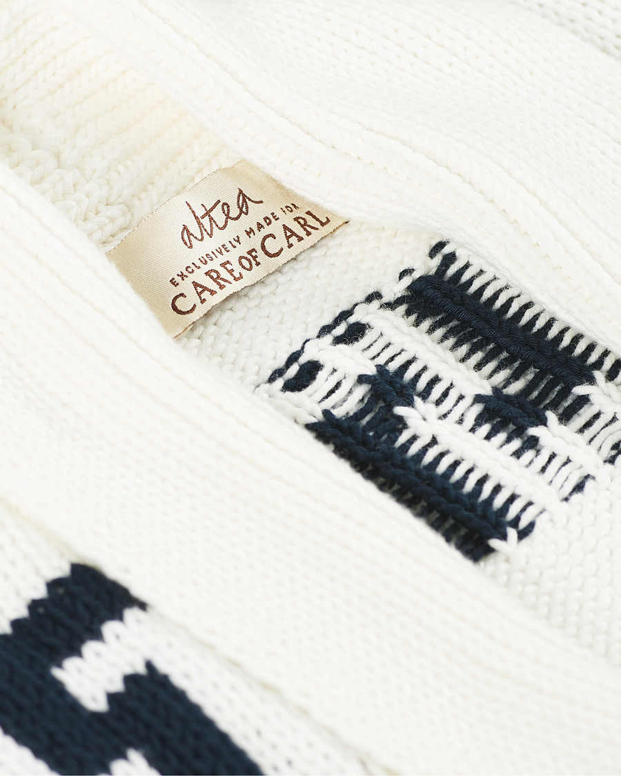 Homme | Pulls Et Tricots | Altea | Azteco Shawl Collar Cardigan Optic White