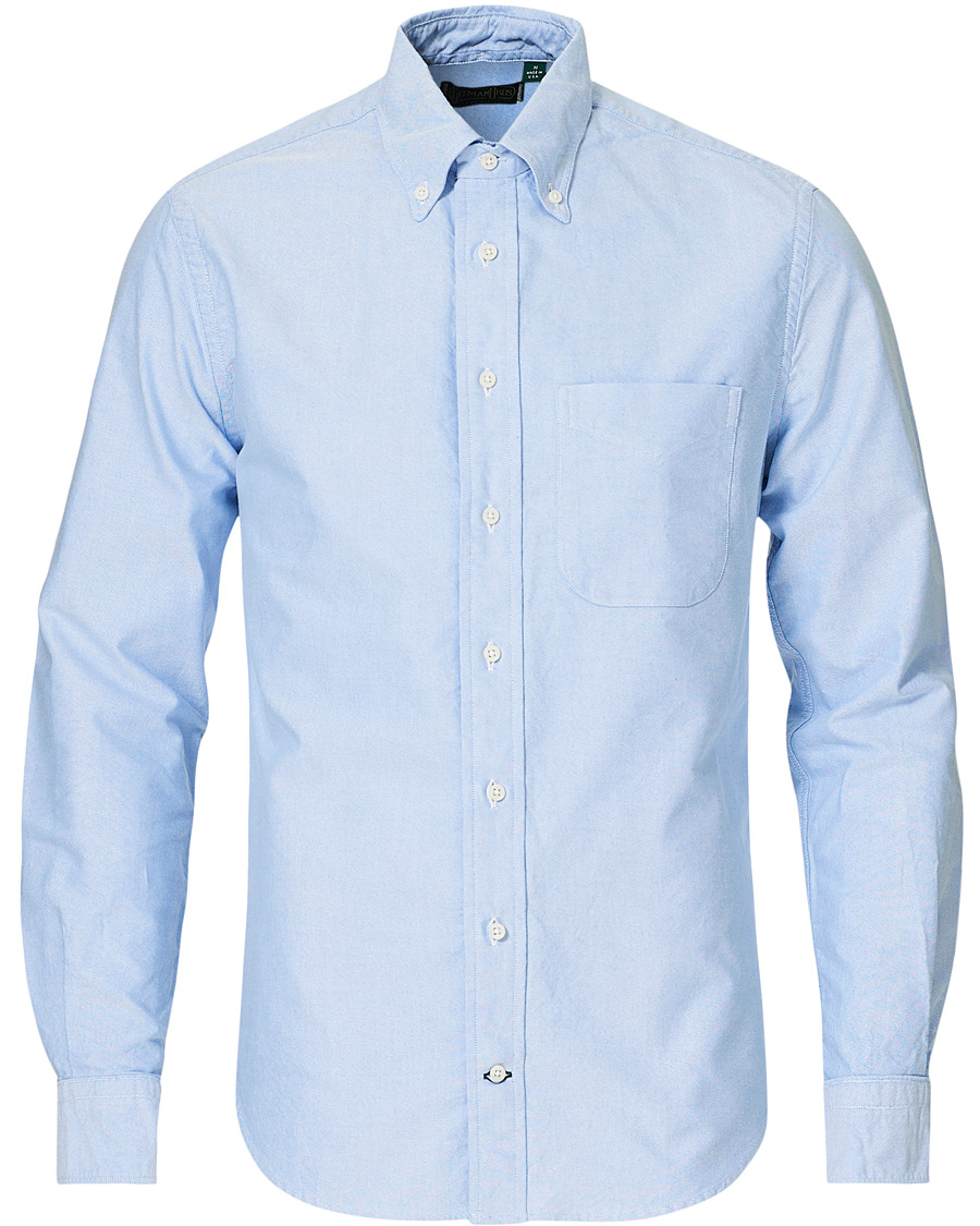 Homme | Chemises | Gitman Vintage | Button Down Oxford Shirt Light Blue