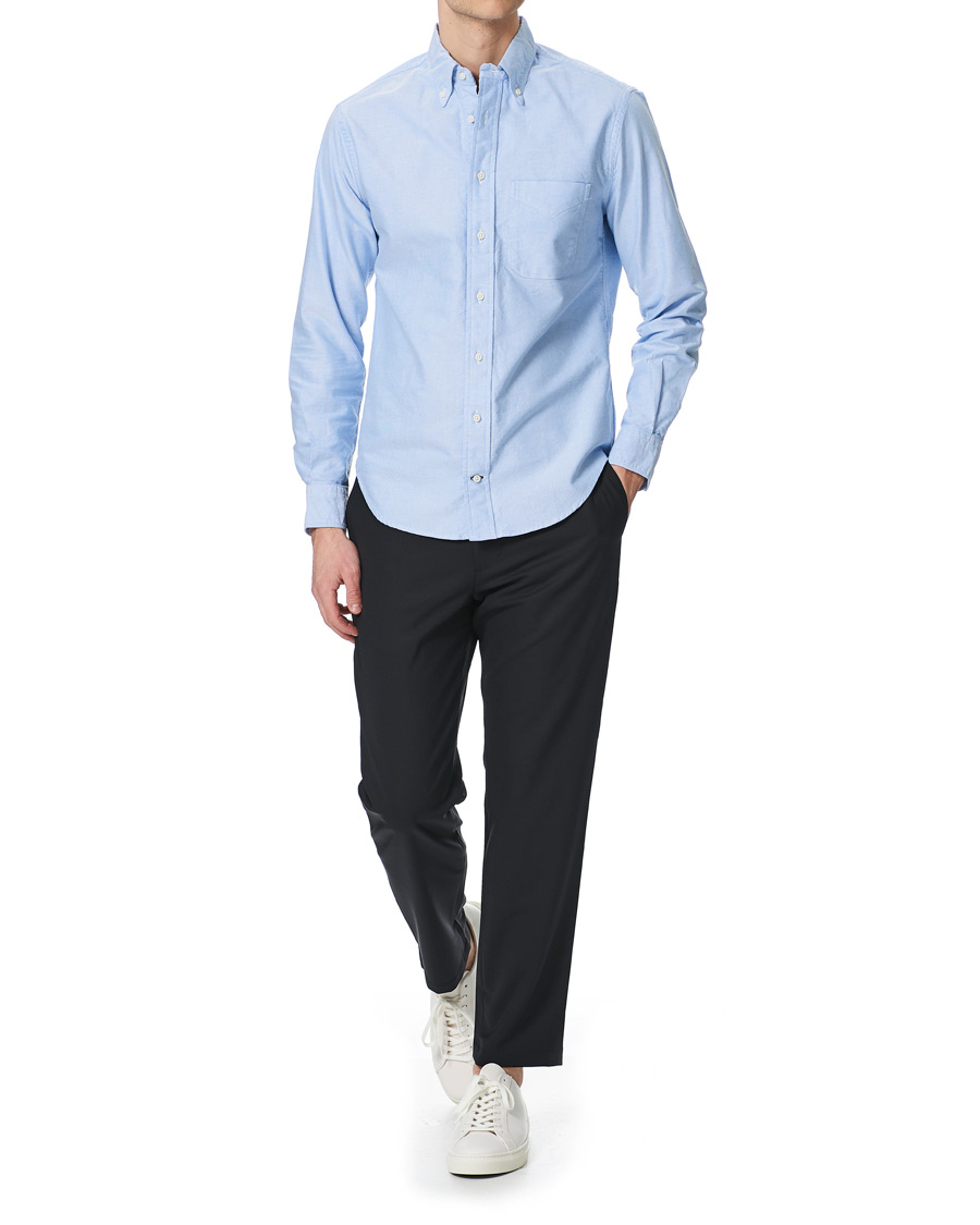 Homme | Chemises | Gitman Vintage | Button Down Oxford Shirt Light Blue