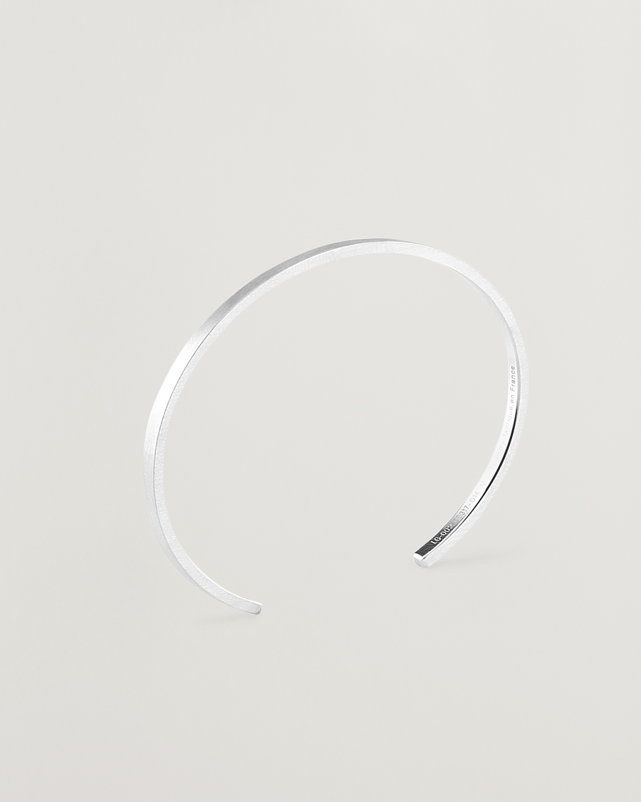 Homme | Bijoux | LE GRAMME | Ribbon Bracelet Brushed Sterling Silver 7g