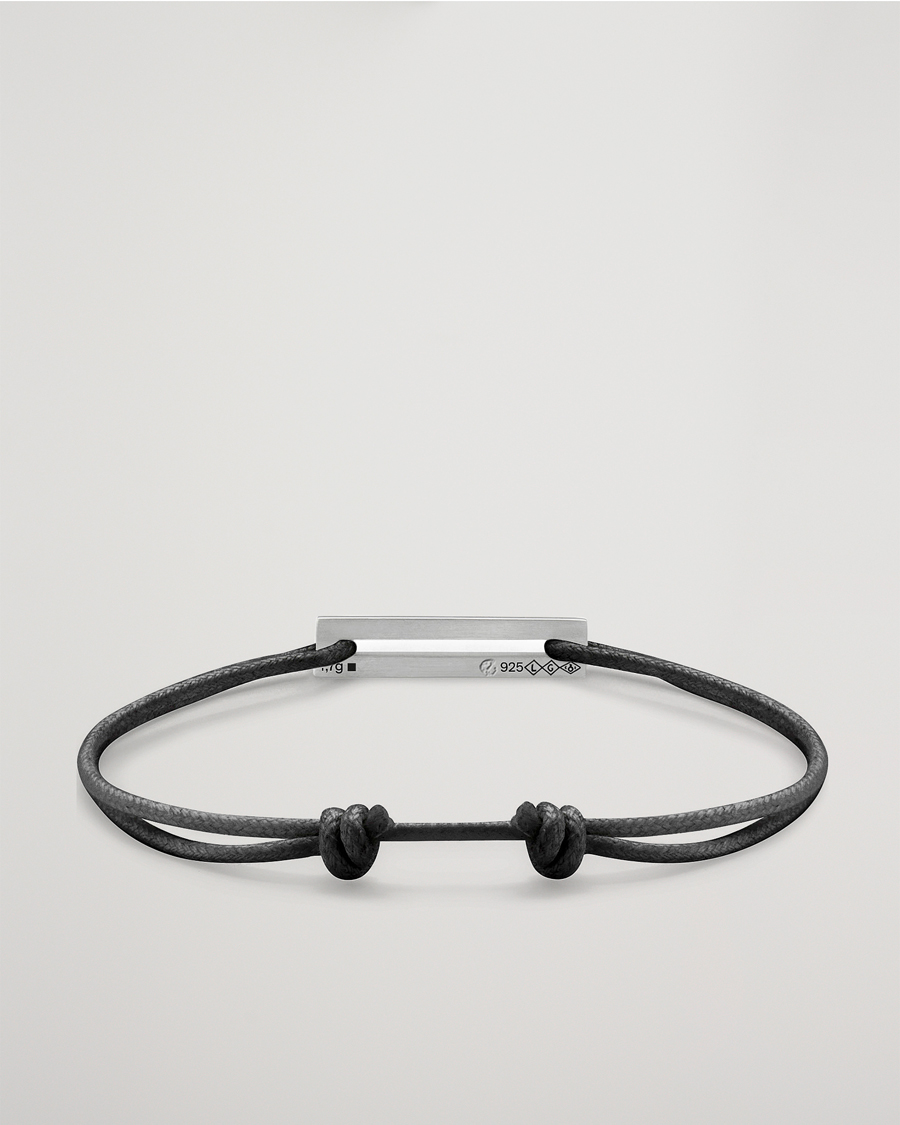 Heren | Sieraden | LE GRAMME | Cord Bracelet Le 17/10 Black/Sterling Silver