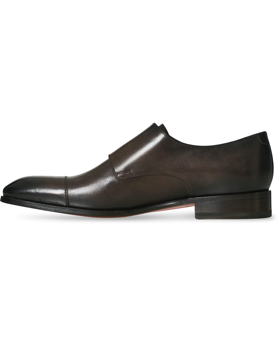 Heren | Santoni Blake Double Monk Dark Brown Calf | Santoni | Blake Double Monk Dark Brown Calf