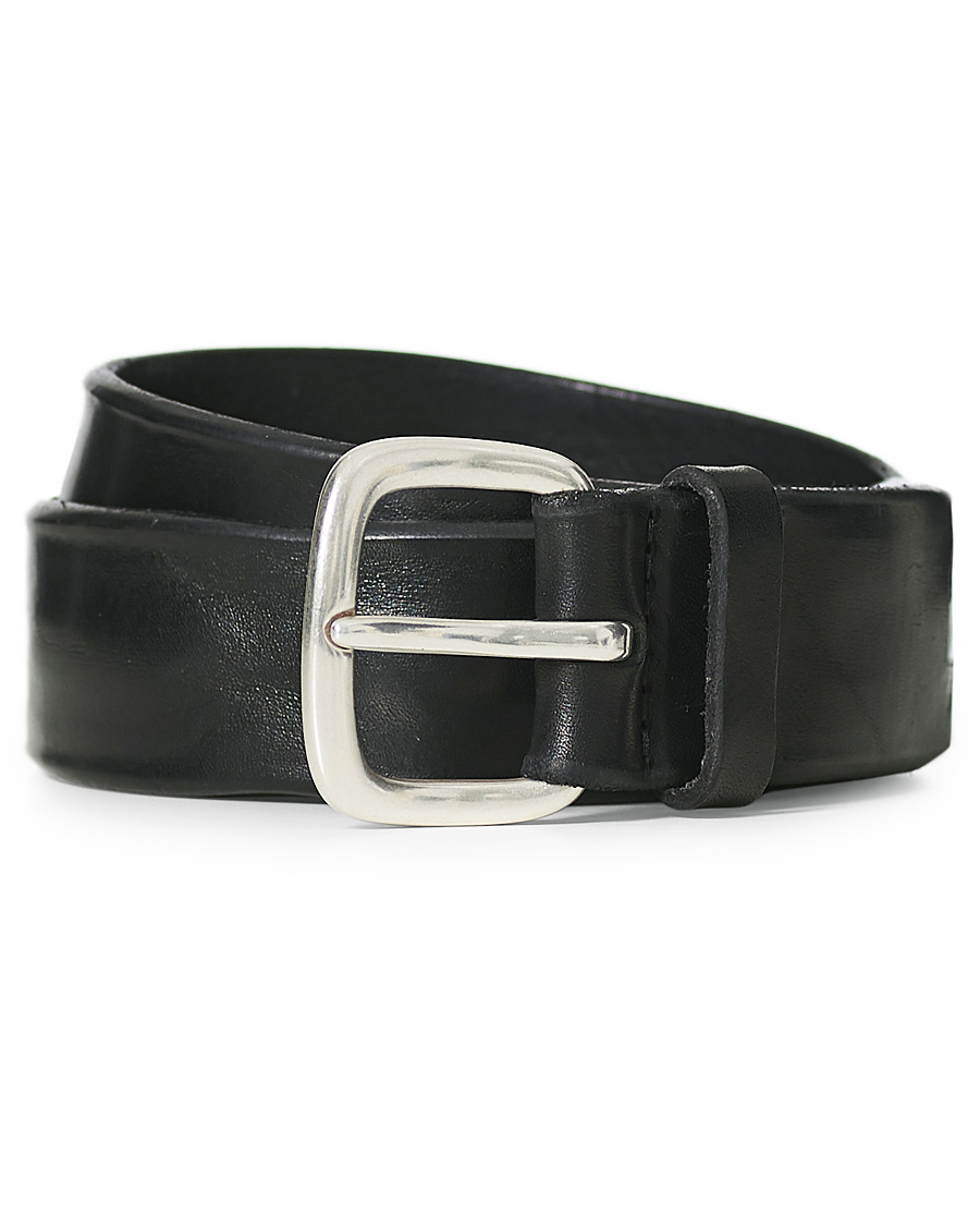 Heren | Orciani Vachetta Belt 3,5 cm Black | Orciani | Vachetta Belt 3,5 cm Black