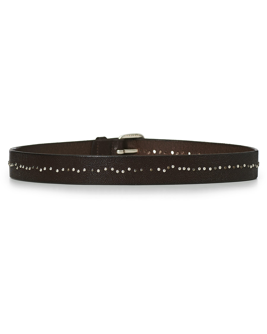 Homme | Orciani Grained Nit Belt 3,5 cm Dark Brown | Orciani | Grained Nit Belt 3,5 cm Dark Brown