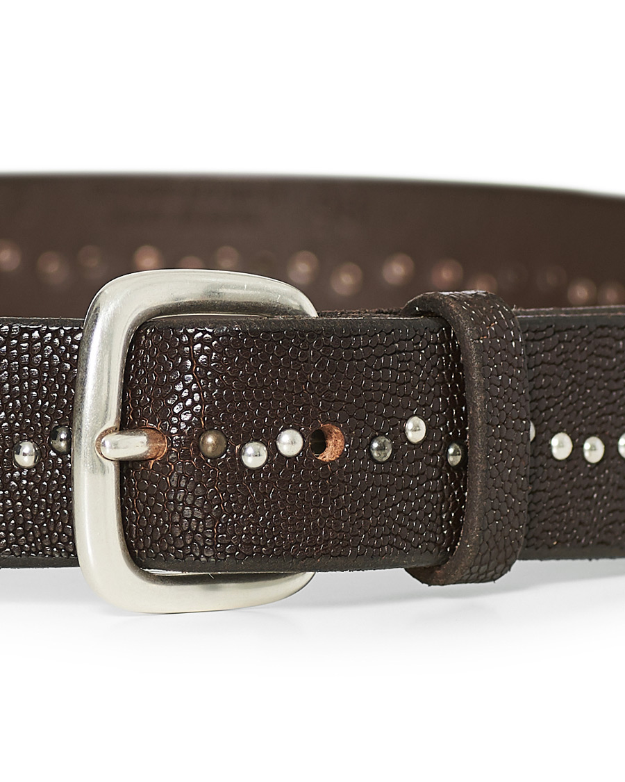 Homme | Orciani Grained Nit Belt 3,5 cm Dark Brown | Orciani | Grained Nit Belt 3,5 cm Dark Brown