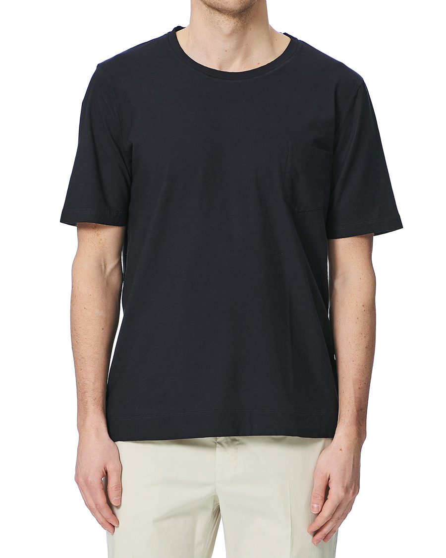 Homme | T-shirts | Massimo Alba | Panarea Watercolor T-Shirt Navy