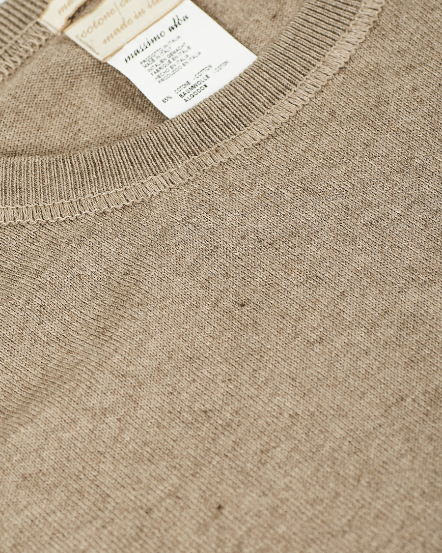 Homme | Pulls Et Tricots | Massimo Alba | Sport Cotton/Cashmere Raglan Pullover Taupe