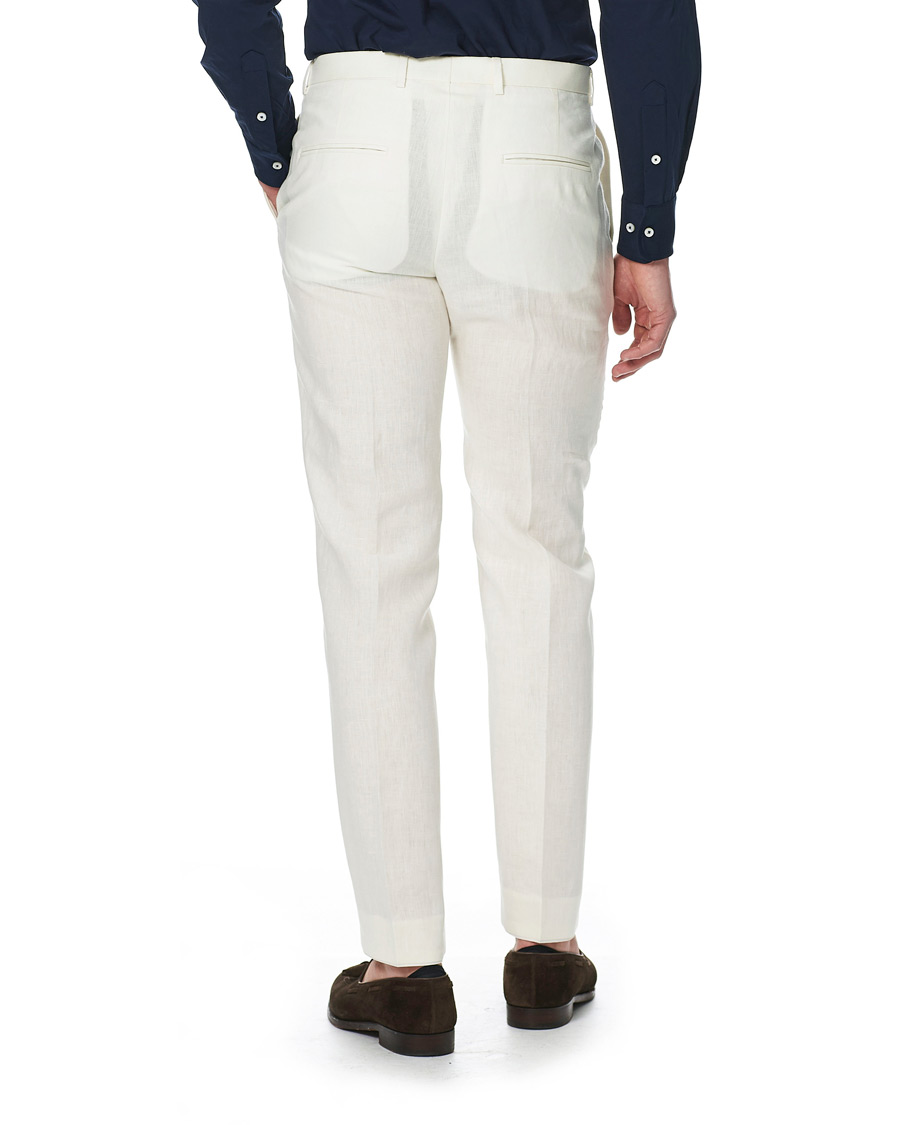 Homme | Pantalons | Tiger of Sweden | Thodd Linen Suit Trousers Cream