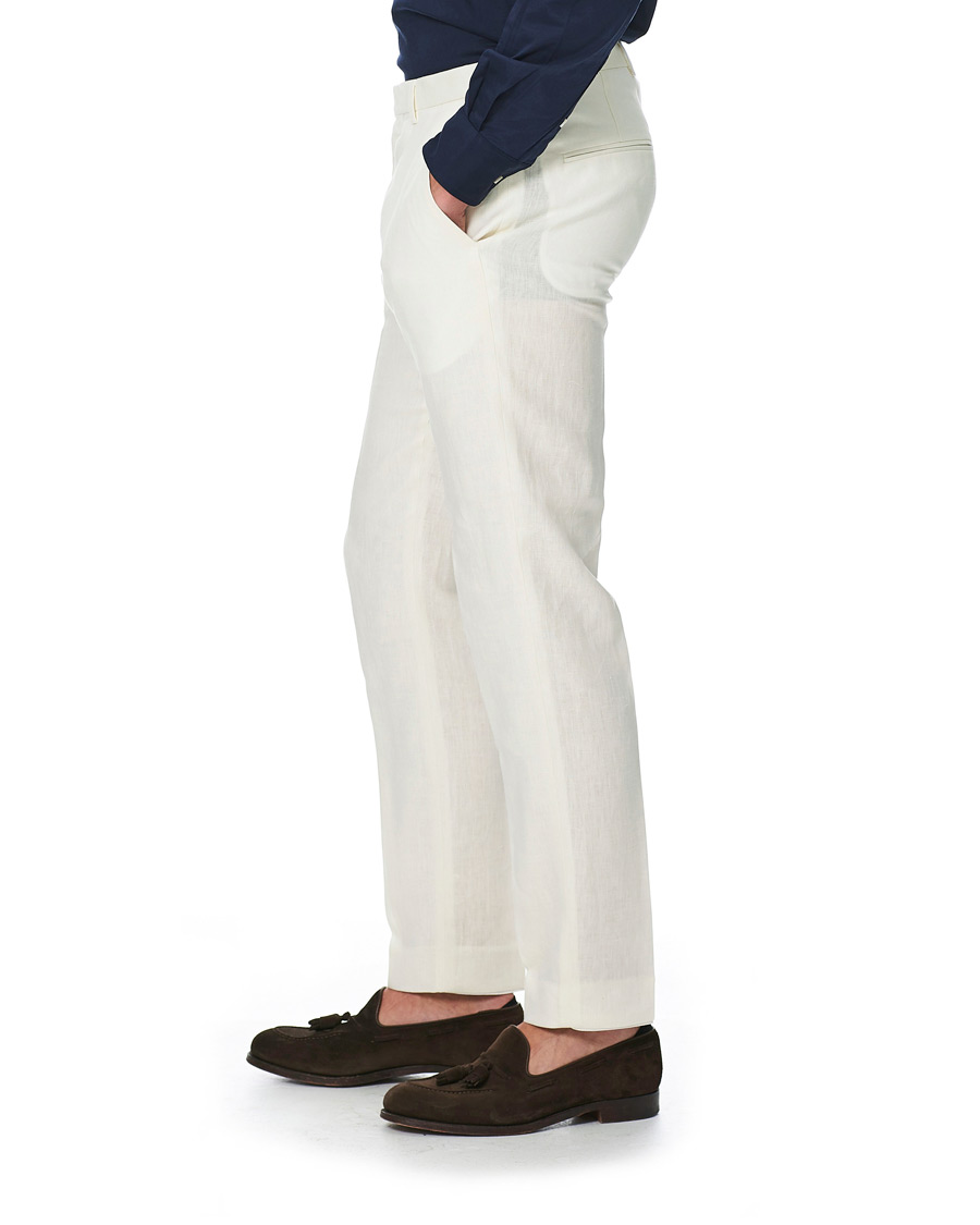 Homme | Pantalons | Tiger of Sweden | Thodd Linen Suit Trousers Cream