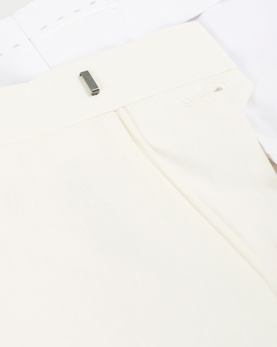 Homme | Pantalons | Tiger of Sweden | Thodd Linen Suit Trousers Cream