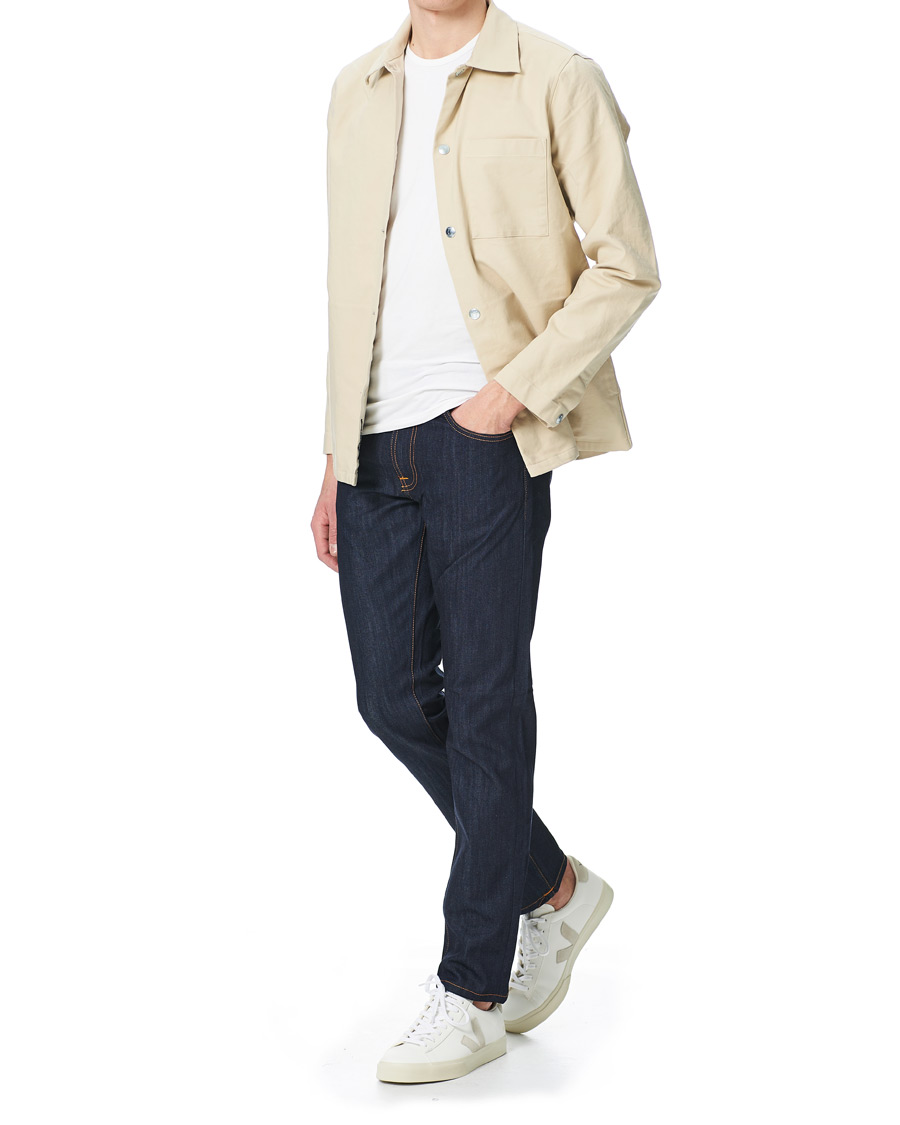 Homme | Jeans | Nudie Jeans | Lean Dean Jeans Dry Ecru Embo