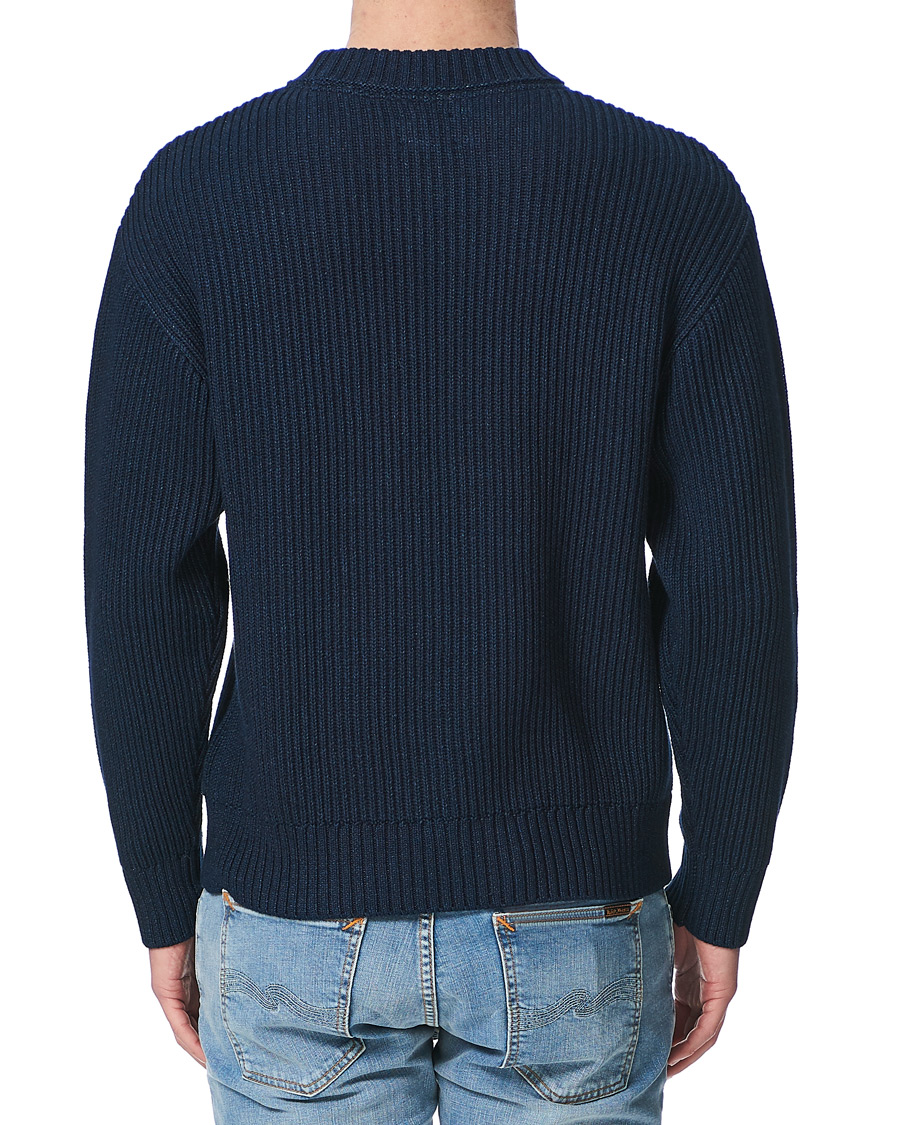 Homme | Pulls Et Tricots | Nudie Jeans | Frank Chunky Rib Sweater Indigo