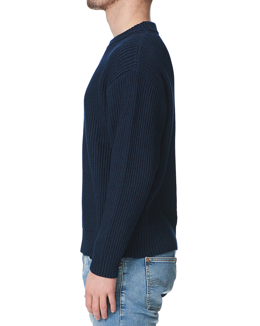 Homme | Pulls Et Tricots | Nudie Jeans | Frank Chunky Rib Sweater Indigo