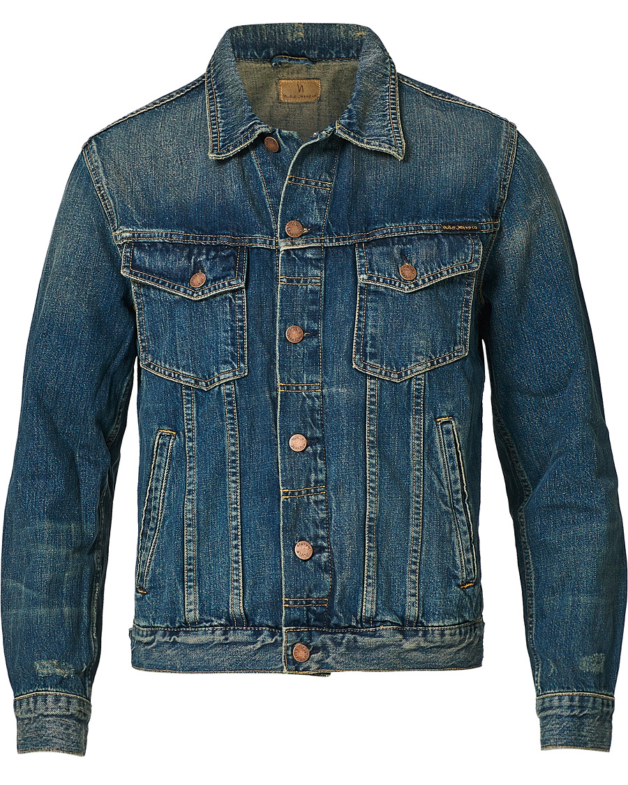 Homme | Manteaux Et Vestes | Nudie Jeans | Bobby Real Deal Denim Jacket Blue