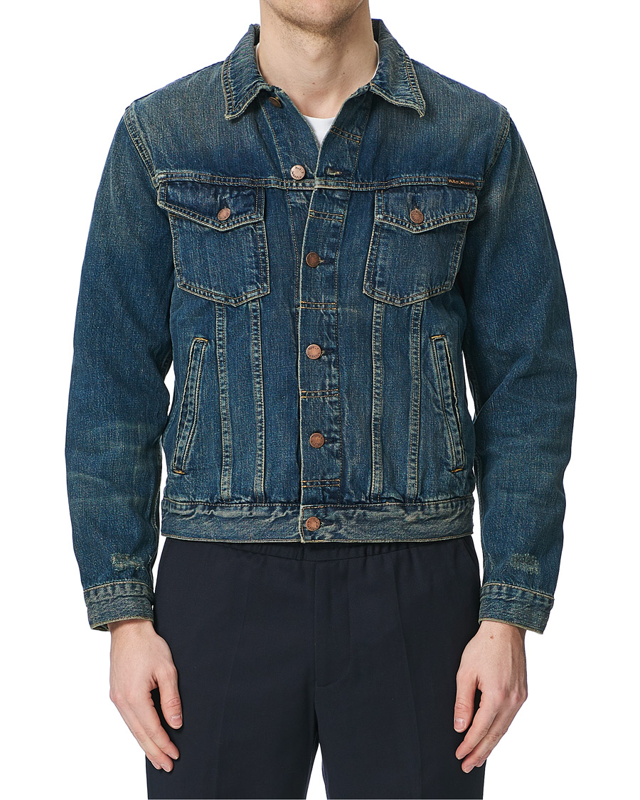 Homme | Manteaux Et Vestes | Nudie Jeans | Bobby Real Deal Denim Jacket Blue