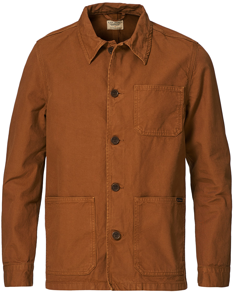 Homme | Nudie Jeans Barney Canvas Overshirt Cinnamon | Nudie Jeans | Barney Canvas Overshirt Cinnamon