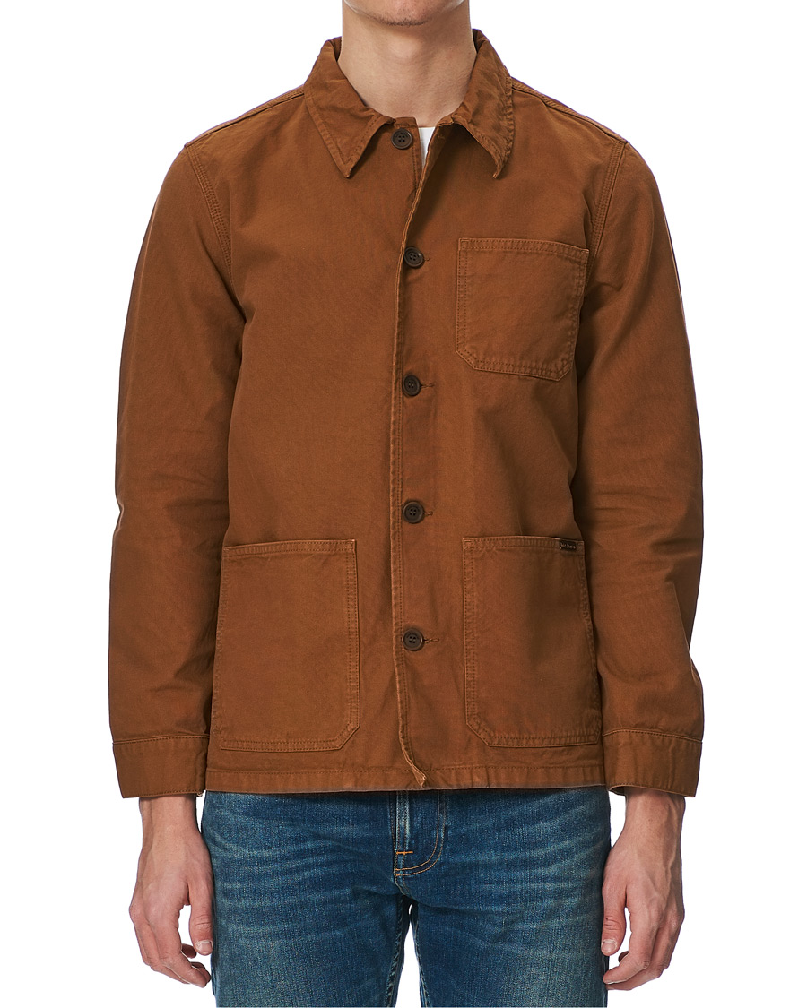 Homme | Nudie Jeans Barney Canvas Overshirt Cinnamon | Nudie Jeans | Barney Canvas Overshirt Cinnamon