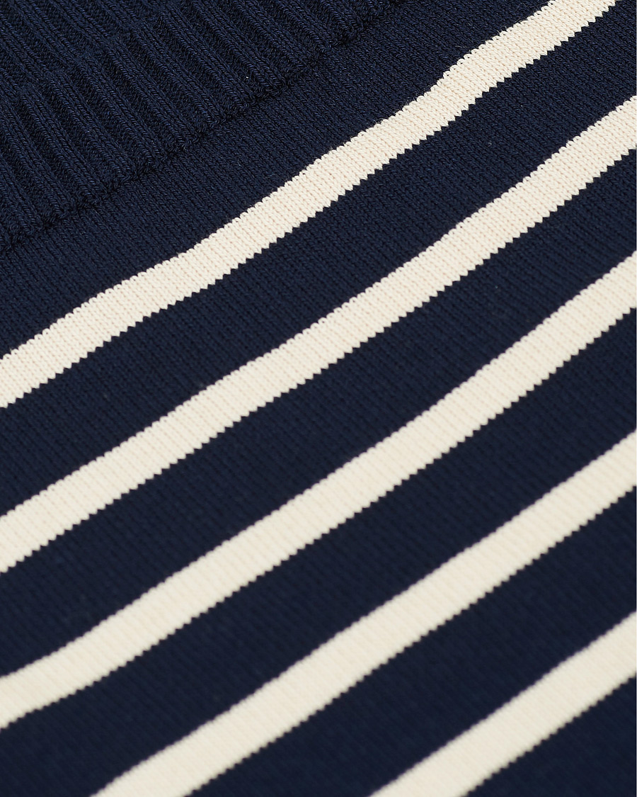 Homme | T-shirts | Andersen-Andersen | Boatsman Short Sleeve Tee Navy/Off White