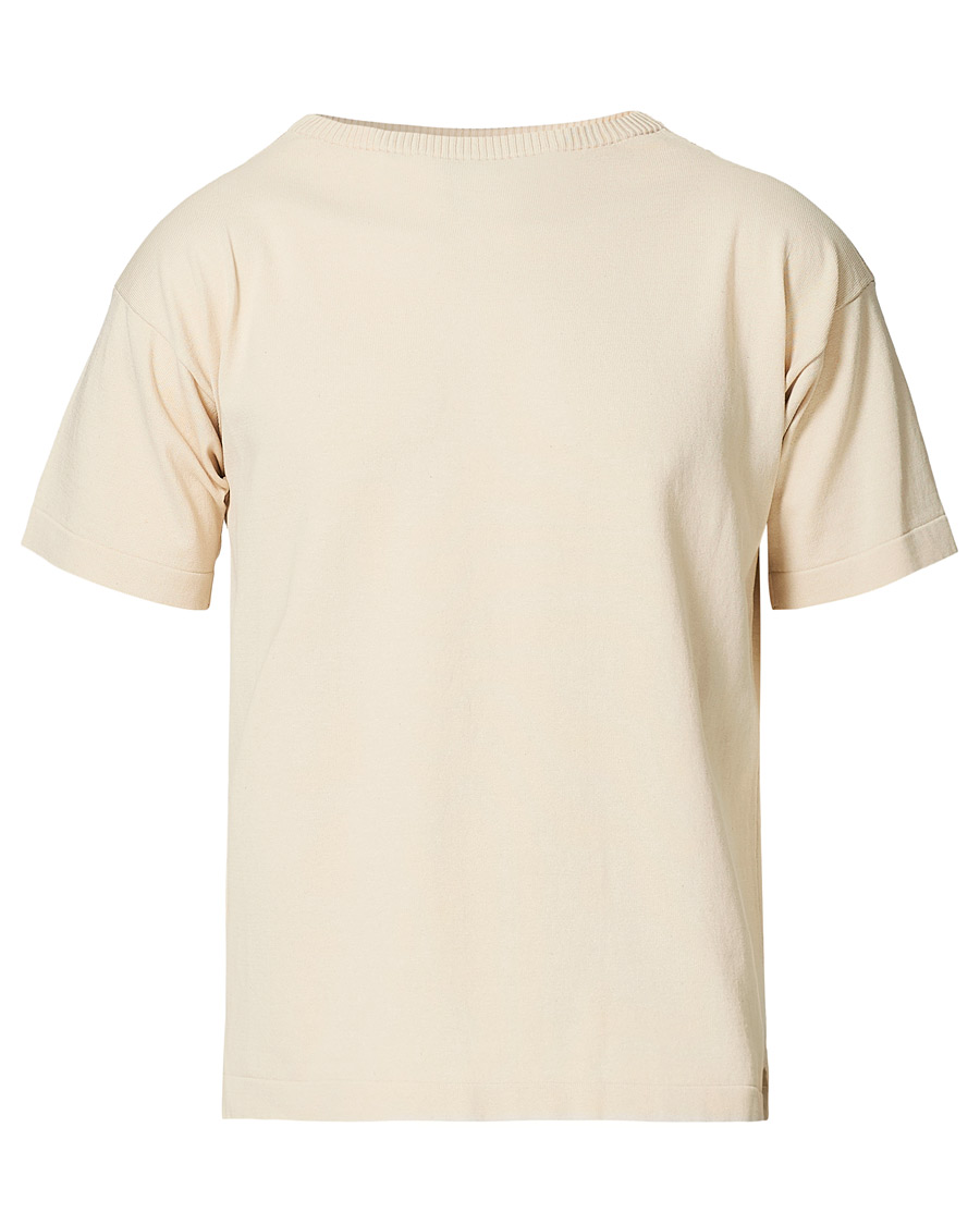 Heren | T-shirts | Andersen-Andersen | Boatsman Short Sleeve Tee Off White
