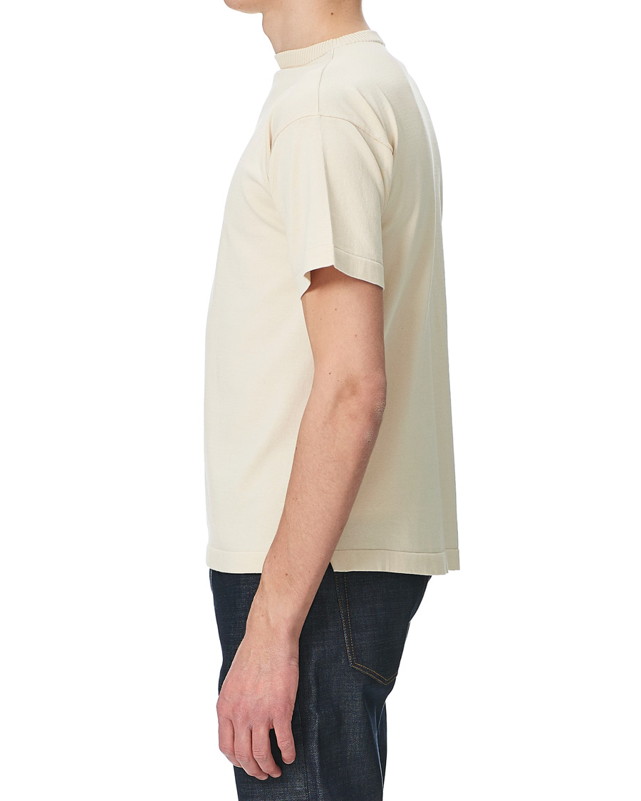 Heren | T-shirts | Andersen-Andersen | Boatsman Short Sleeve Tee Off White