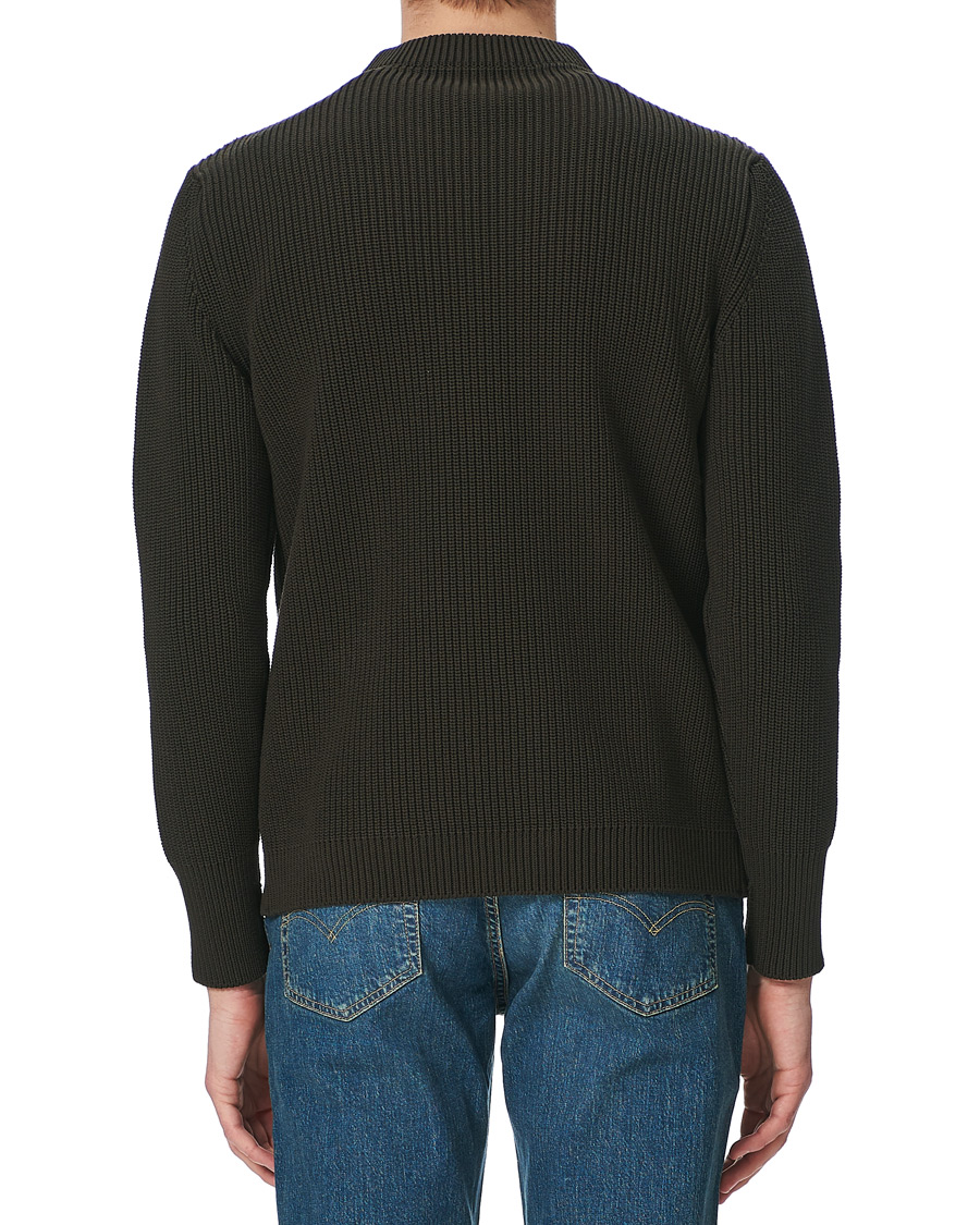 Homme | Pulls Et Tricots | Andersen-Andersen | Organic Cotton Crew Neck Hunting Green