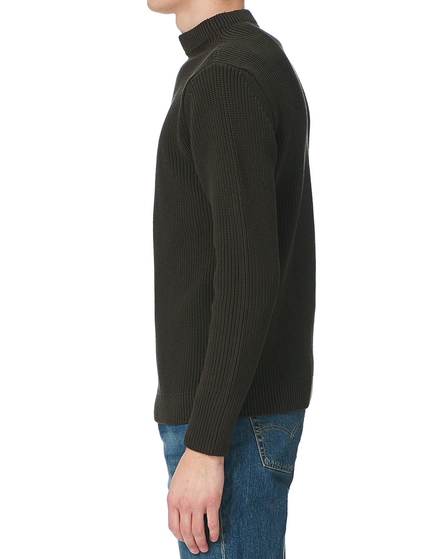 Homme | Pulls Et Tricots | Andersen-Andersen | Organic Cotton Crew Neck Hunting Green