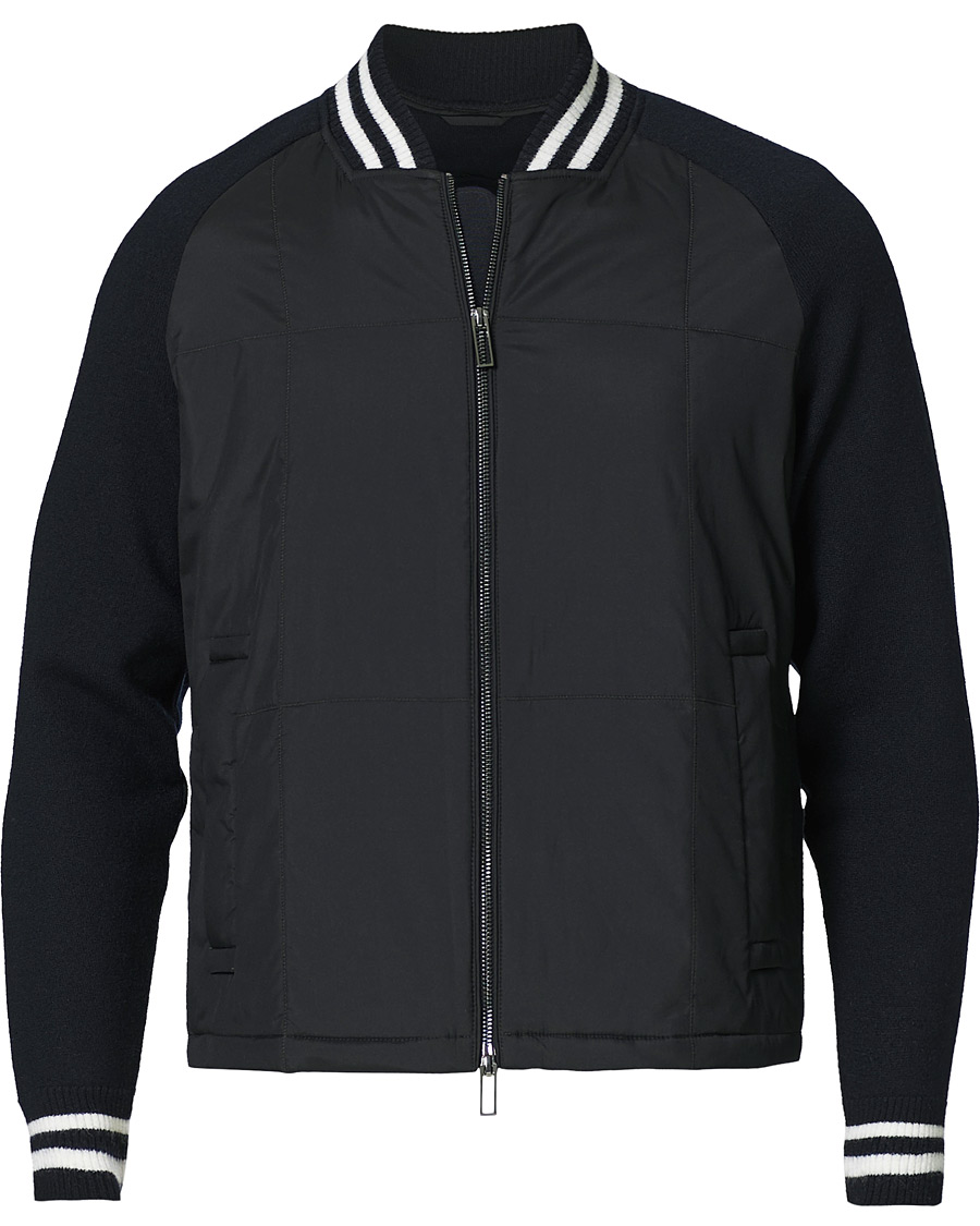 Homme | Manteaux Et Vestes | Emporio Armani | Blouson Hybrid Jacket Blue Navy