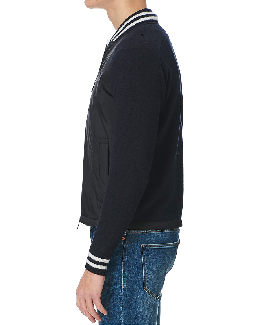 Homme | Manteaux Et Vestes | Emporio Armani | Blouson Hybrid Jacket Blue Navy