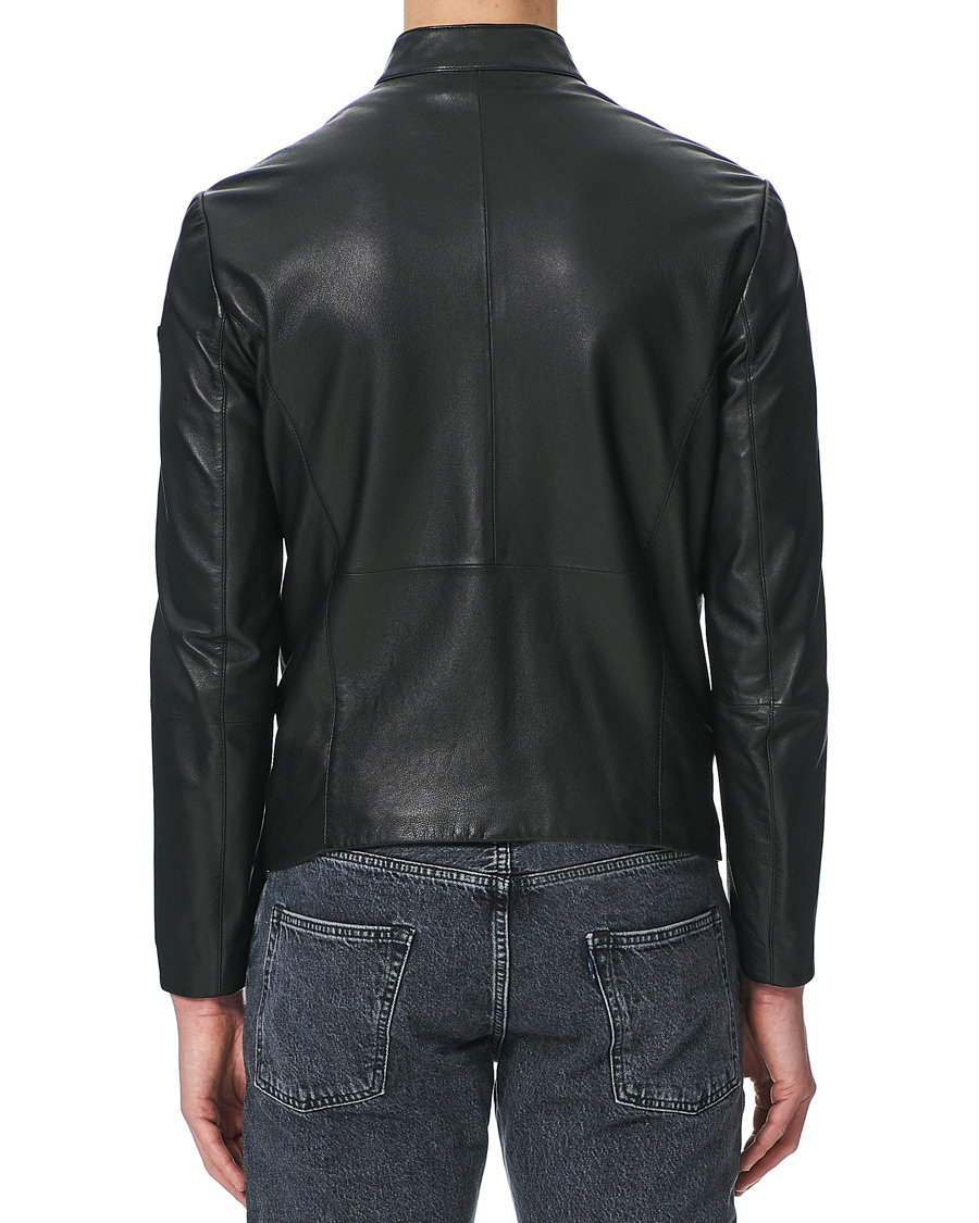 Homme | Manteaux Et Vestes | Emporio Armani | Leather Jacket Black