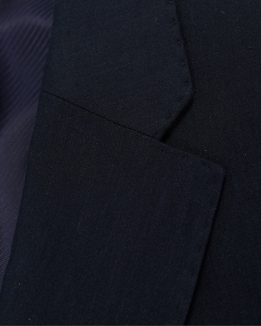 Homme | Blazers | Emporio Armani | Slim Fit Techno Linen Stretch Blazer Navy